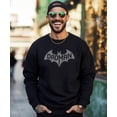 thumbnail image 2 of DadMan Hero Sweatshirt for Men Funny Dad Bat Graphic Sweater for Adult Black Sweatshirt Adult Medium, 2 of 4