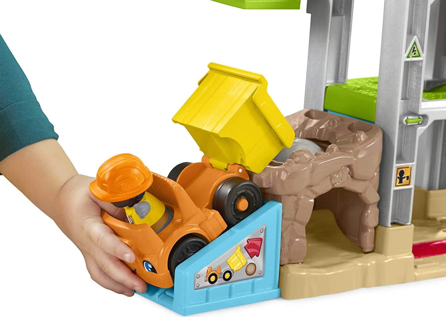 Musical playset with Dump Truck for Toddlers and Preschool Kids Ages 18 Months to 5 Years Fisher-Price Little People Load Up ‘n Learn Construction Site 
