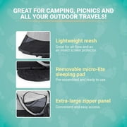 KidCo P4012 - Peapod Plus Portable Mesh Baby Toddler Travel Tent & Storage Bag, Play Tent, Pack and Play, Extra Room, Ages 6 Months - 5 Years (Midnight)