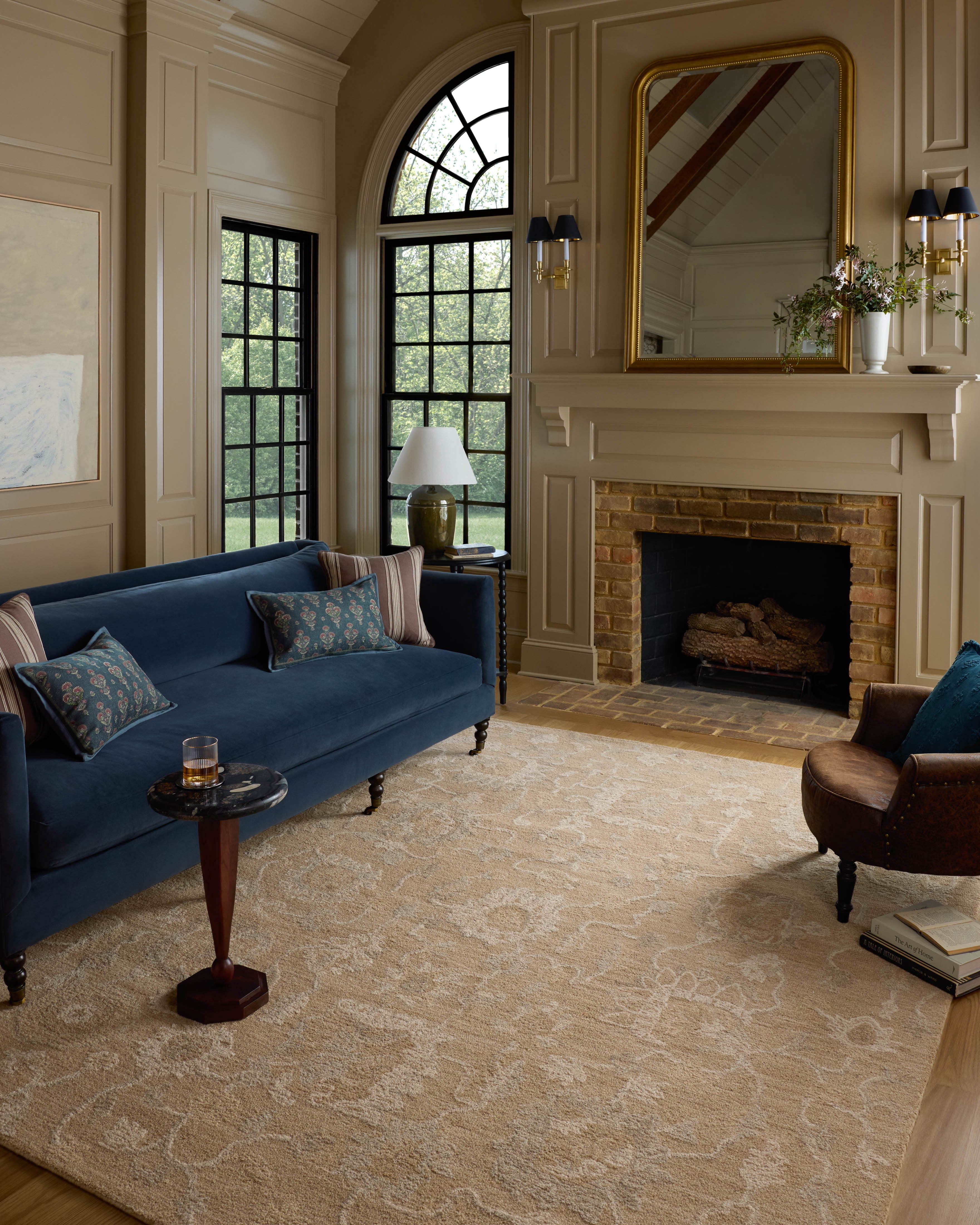 Chris Loves Julia x Loloi Dorothea Sand / Pebble 7'-9" x 9'-9" Area Rug