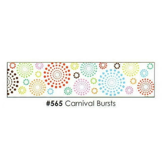 Carnival Bursts 3 Strips Edible Frosting Photo Cake Border Decoration