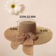 thumbnail image 2 of Floppy Big Beach Sombreros de Paja para Mujer Plegable Verano ala Ancha Sombrero para el Sol Plegable Sombrero de Paja de Viaje para Mujer Sombrero Fedora, 2 of 5