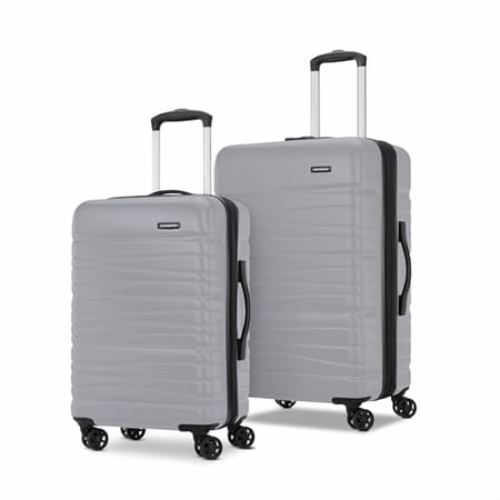 SAMSONITE EVOLVE SE HARDSIDE EXPANDABLE LUGGAGE WITH SPINNERS 2PC SET - TITANIUM