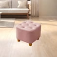 thumbnail image 1 of Petit Repose-Pieds Antidérapant Pouf Décoratif pour Chambre Entrée Canapé Rose, 1 of 8