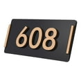 thumbnail image 5 of Dualoai Address Plaque Rectangle Sturdy House Address Plate for House Street Outdoor Style B, 5 of 9