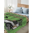 thumbnail image 5 of Golf Balls Flat Sheets Only Full Size, Soft Breathable Bed Top Sheets for Mattress, Green Sports Art Truck Brown Lattice Luxury Bedding Flat Sheets for Home Hotel Bedroom Bed Protection, 5 of 9