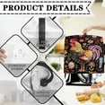 thumbnail image 4 of TSOVTHRID Rooster Chicken Daisy Floral Print Mixer Cover Multipurpose Dust Cover Waterproof Polyester Coffee Maker Cover for 4.5-5 Quart Stand Mixer with Top Handle and 2 Pockets,S, 4 of 7