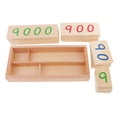 thumbnail image 2 of Material de Matemáticas Montessori Macarena Tarjetas Numéricas 1-9000 en Caja Juguetes Educativos, 2 of 8