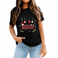 thumbnail image 2 of Bruh Funny Christmas Red Plaid Xmas T-Shirt for Adults Men and Women, 2 of 4