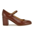 thumbnail image 2 of Nine West Maryj Women's Block Heel Dress Pumps Color: Dark Red Patent Size: 8, 2 of 4