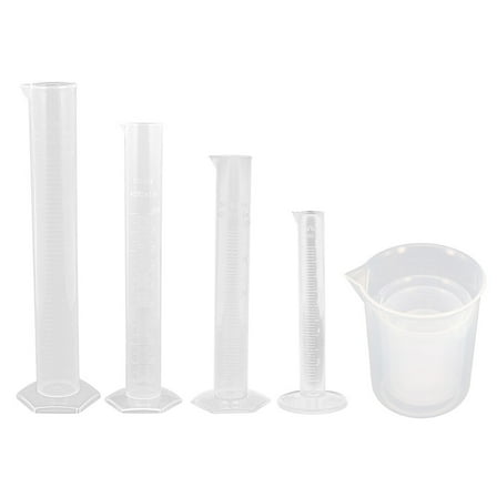 Zehuanyu  Plastic Measuring Cylinder Cup with Scale Liquid Cups Flask Transparent