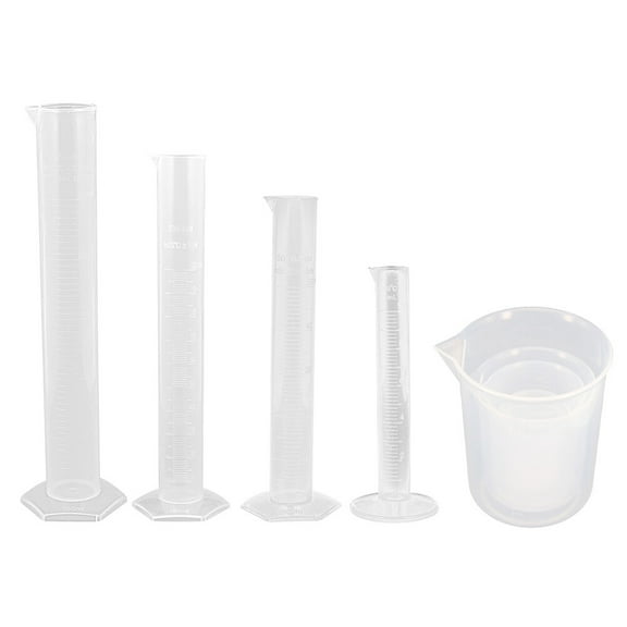 Zehuanyu  Plastic Measuring Cylinder Cup with Scale Liquid Cups Flask Transparent