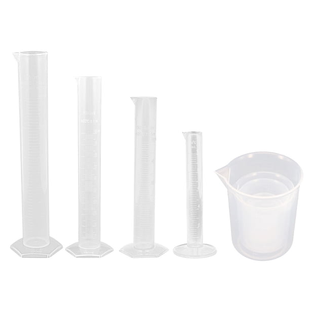 GOOHOCHY juego de vasos de precipitados y probetas graduadas, herramientas de medición de laboratorio para la escuela
