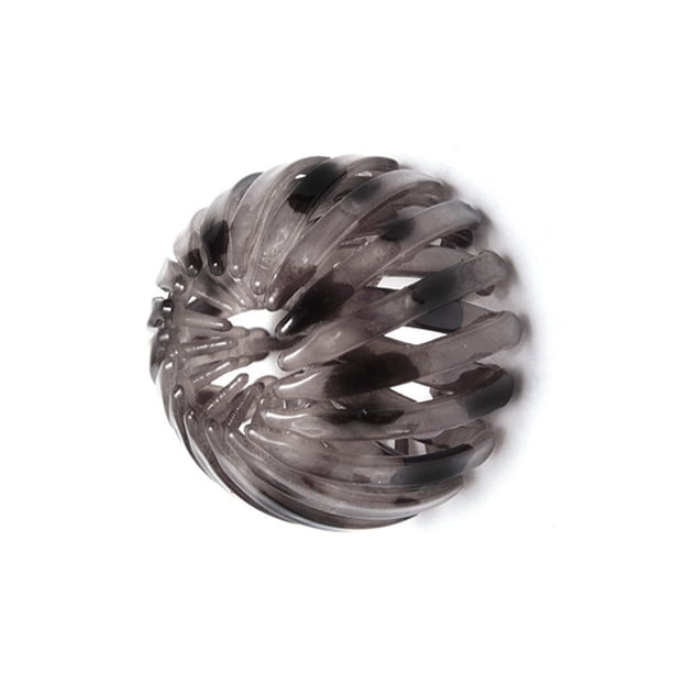 Seitruly Pinzas para el cabello para mujer, moño expansible de estilo coreano, Clip fijo, horquilla de nido, hebilla de cola de caballo Cuidado del cabello color cafe oscuro
