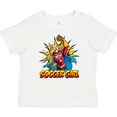 thumbnail image 3 of Inktastic Soccer Girl Superhero Girls Baby T-Shirt, 3 of 5
