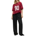 thumbnail image 2 of Womens Sweatpants Fall Baggy Wide Leg Sweatpant Fleece Lined Straight Leg Sweat Pants Black L, 2 of 9