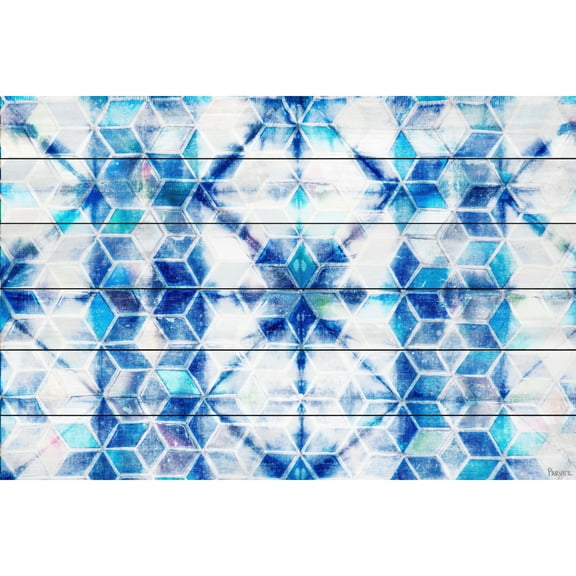 Parvez Taj 'Tinghir' Painting Print on White Wood - Multi-color 36 x 24