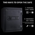 thumbnail image 6 of Tigerking 3.0 Cu. ft. Large Steel Fireproof Safe for Home, Security Safe Box with Digital Lock for Documents and Cash, 6 of 9