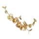 thumbnail image 5 of Boda Nupcial Flor Dorada Tiara Diadema Accesorios Para El Cabello Sunnimix Tiara floral de filigrana para mujer, 5 of 8