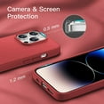 thumbnail image 7 of Entronix Silicone Soft Case Designed for iPhone 14 Pro Max Shockproof Durable Slim Fit, Red, 7 of 7