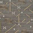 thumbnail image 3 of Hona 8 x 10 Large Handwoven Area Rug, Multicolor Geometric Designs, Black, 3 of 3