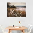 thumbnail image 2 of Nawypu Vintage Landscape Canvas Wall Art - Wildflower Field Landscape Oil Painting, Vintage Landscape Art Print, Country Field Wall Art Farmhouse Wall Decor for Bedroom Living Room Decor, Framed, 2 of 4