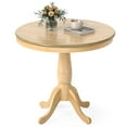 thumbnail image 1 of Gymax 32'' Round Pedestal Dining Table High Top Ped Table Kitchen Dining Room, 1 of 10