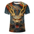 thumbnail image 5 of BSDJILFG 6XL Shirts for Men Big and Tall Dragon Shirt New Trending Summer Soft Short Sleeve Graphic T-Shirt Round Neck Loose Fit Brithday Gifts Clothes ,S-6XL, 5 of 5
