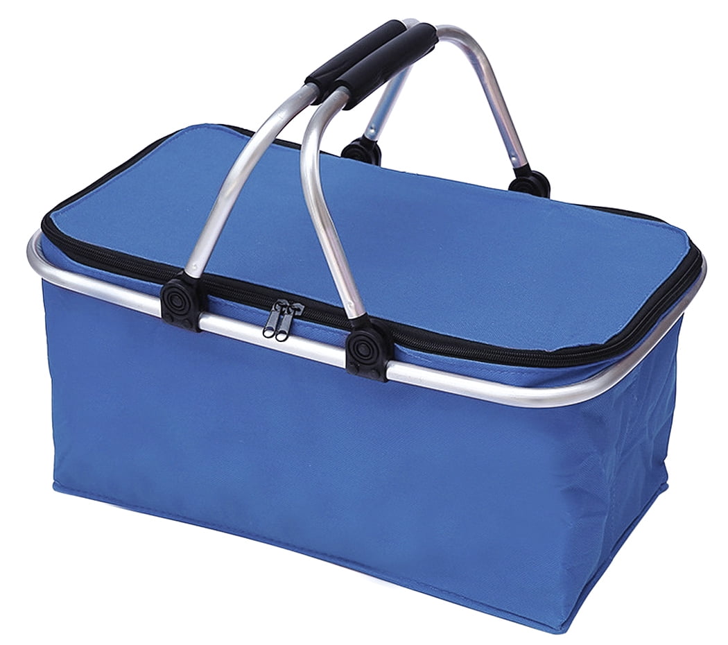 Picnic Cooler Bags Insulated, Folding Collapsible Picnic Grocery Tote