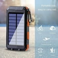 thumbnail image 4 of TOPRenddon Solar Charger Power Bank 10,000mAh, Portable Wireless Charger, 20W Fast Charging External Battery Pack with USB C for Cell Phones, Solar Panel Charger with Dual Flashlight for Camping, 4 of 9