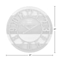 thumbnail image 5 of FirsTime & Co. Shabby Planks Wall Clock, 27", Rustic Gray, 5 of 5