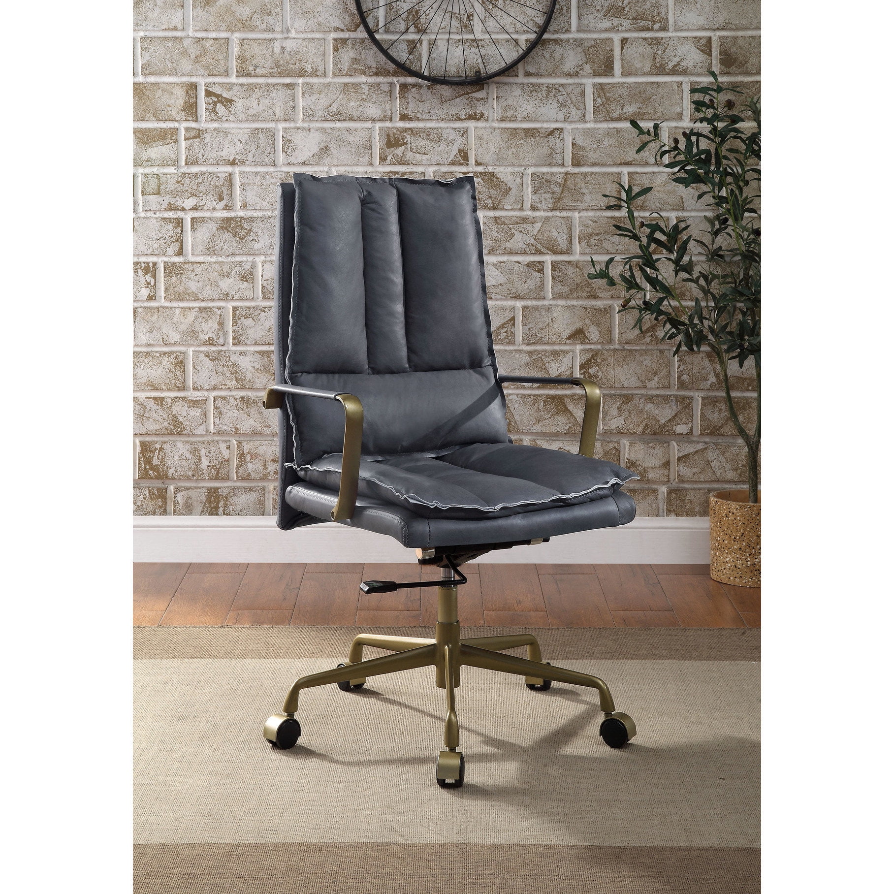 gray leather appearance - swivel product