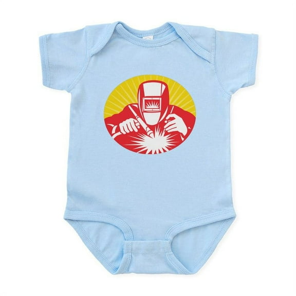CafePress - Welder Welding Worker Infant Bodysuit - Baby Light Bodysuit, Size Newborn - 24 Months