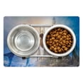 thumbnail image 1 of Medieval Pet Mat for Food and Water, Old Castle on the Hill Royal Stories of Middle Age Mist, Non-Slip Rubber Mat for Dogs and Cats, 18" X 12", by Ambesonne, 1 of 2