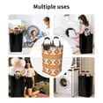 thumbnail image 4 of DouZhe 50L Rectangular Laundry Basket, Vintage Southwestern Native Aztec Style Prints Waterproof Foldable Laundry Hamper with Aluminum Handles, 4 of 6