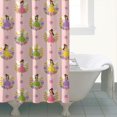 thumbnail image 4 of Floral Fairy Princess Pattern Shower Curtain 84"x72" ,Bathroom Decorative Shower Curtains Set with 12 Hooks,Modern Waterproof Washable Shower Curtain, 4 of 6