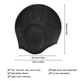 thumbnail image 4 of Adult High Elastic Swimming Cap, Men's Women's Waterproof Swimming Pool Cap, 4 of 5