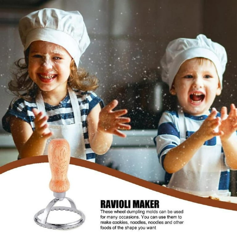  Pasta & Ravioli Maker Set - Roller & 2-Blades Cutter