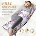 thumbnail image 5 of Body Pillow Cover, Owl And Floral Body Pillow Cases with Zipper Soft Breathable Smooth Skin Friendly Long Pillow Case 20x60 inches, 1Pcs, 5 of 7
