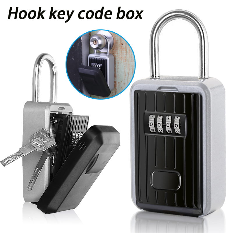 Padlock 4-Digit Combination Key Lock Storage Safe Code Password Security Box Gym 