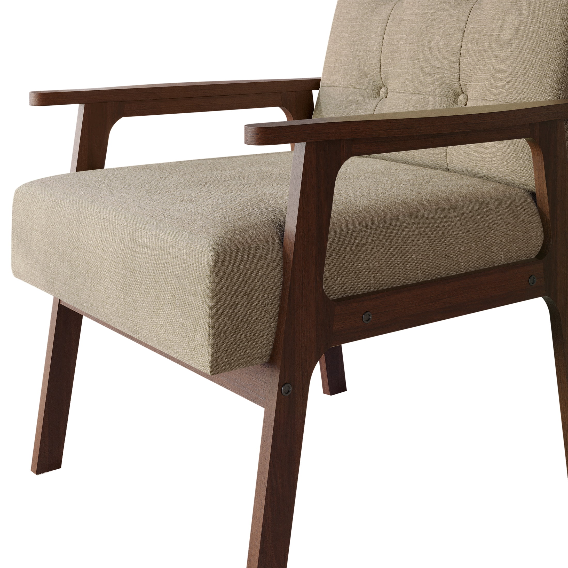 Castle Place Shabby Chic Accent Chair, Beige