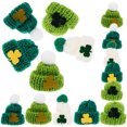 thumbnail image 3 of KAKOWELY 25 gorros de punto en miniatura de San Patricio, accesorios de bricolaje para el Día de San Patricio., 3 of 4