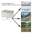 thumbnail image 2 of Camping Foldable Metal Stand Portable Coolers Stand for Outdoor Picnics Fishing, 2 of 10