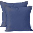 thumbnail image 1 of Housses de Coussin Ensemble 2 Pcs (50 X 50 cm) - Jaune Pare-Soleil - Toile de Coton Uni, 1 of 5