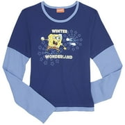 Nickelodeon - Juniors SpongeBob SquarePants Snowball Fight Top