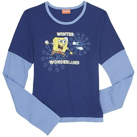 Nickelodeon - Juniors SpongeBob SquarePants Snowball Fight Top