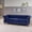 Blue, variant on YWEN 84.75" Chesterfield PU 3-Seater Sofa with Button Tufting, Nailhead Accents, Scrolled Arms & Turned Legs