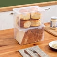 thumbnail image 5 of 4X Airtight Bread Storage Containers Bread Box Plastic Reusable Loaf Cake Clear Bread Dispenser Freshest Bread Bin, 5 of 6