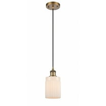 Innovations 516-1P-BB-G341 Hadley 1 Light Mini Pendant part of the Ballston Collection, Brushed Brass