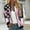 Gray Casual Bomber Jackets for Women _ A, variant on Women's Pink Ribbon Bomber Jacket Long Sleeve Zipper Up Baseball Jacket Lightweight Fall Winter Outerwear Support Breast Cancer Awareness Pink 12